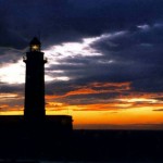 il faro al tramonto